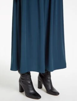 Serena Midi Skirt - Petrol -Cheap Closet Curation Store SP23 SK158 SIERRA PETROL LS 28478