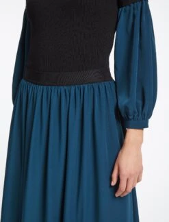 Serena Midi Skirt - Petrol -Cheap Closet Curation Store SP23 SK158 SIERRA PETROL LS 5208