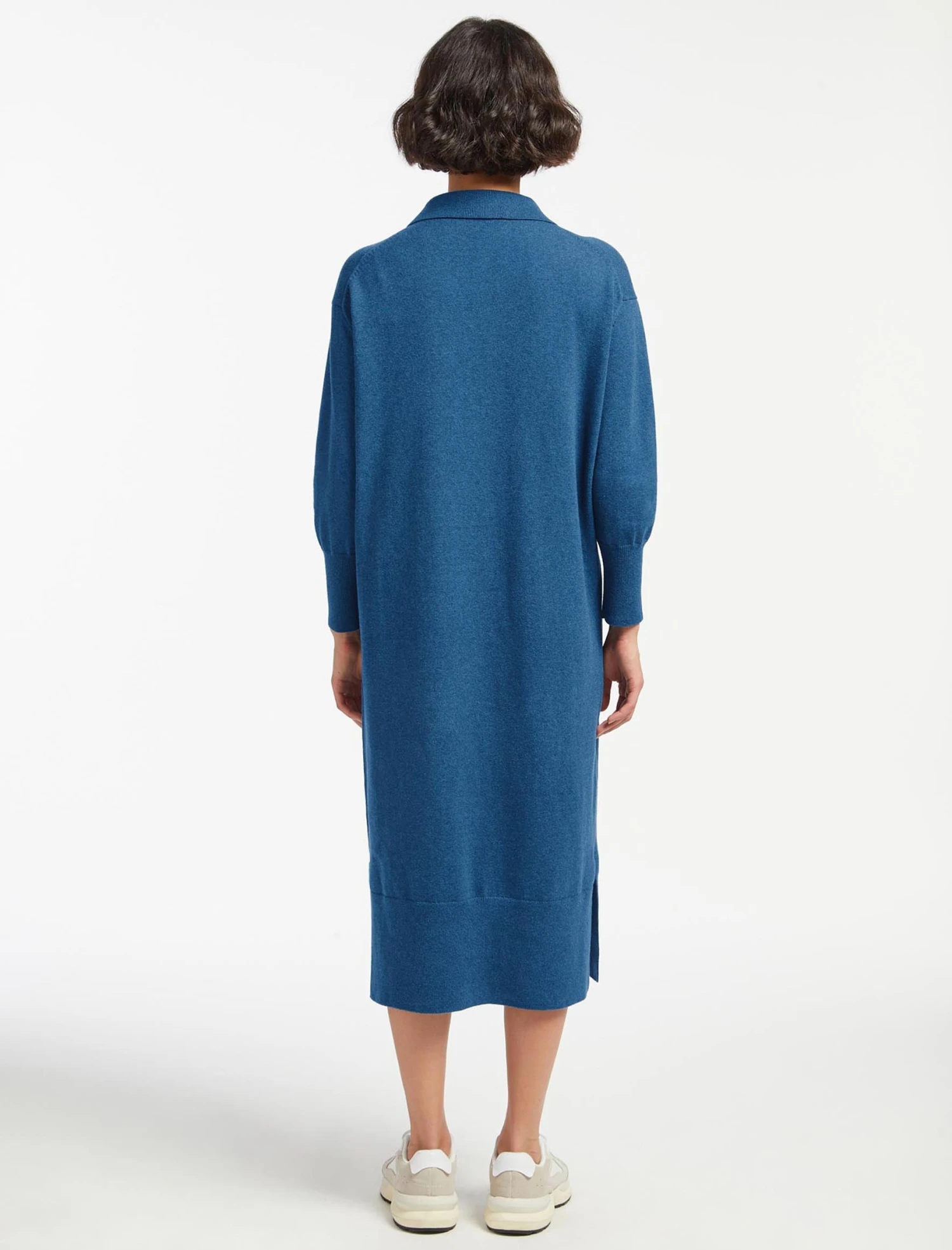 Eleanor Wool Knit Dress - Mid Blue 9 Eleanor Wool Knit Dress - Mid Blue - Image 7