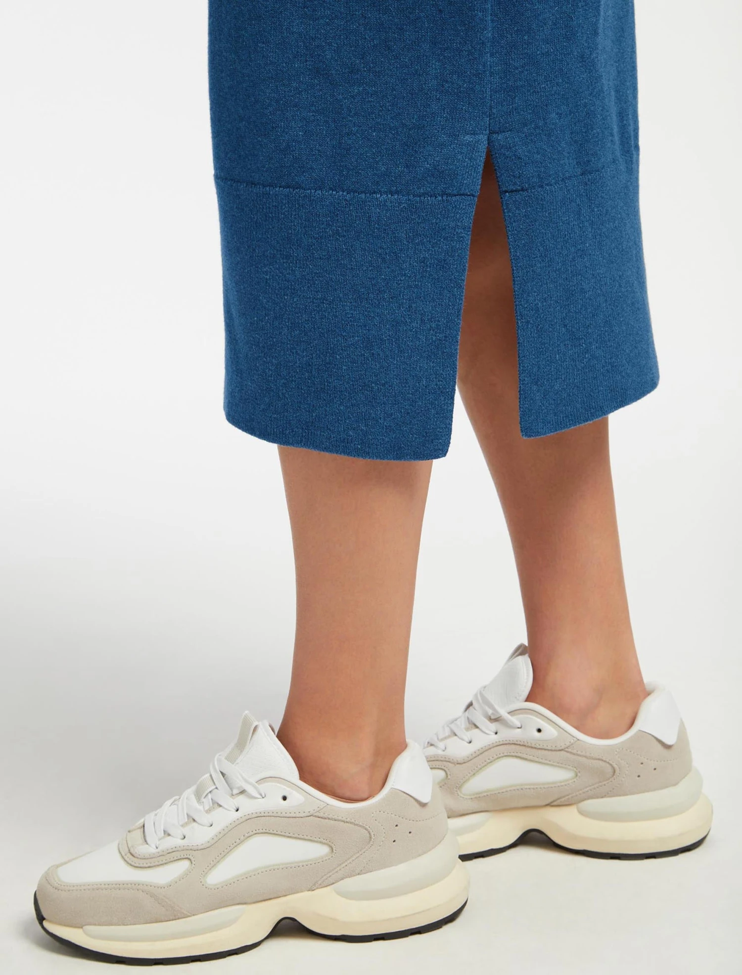 Eleanor Wool Knit Dress - Mid Blue 7 Eleanor Wool Knit Dress - Mid Blue - Image 5