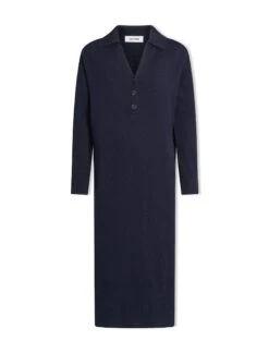 Eleanor Wool Knit Dress - Navy -Cheap Closet Curation Store SP24 D496 ELEANOR NAVY LS