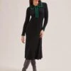 Josie Wool Knit Dress - Black Emerald Green -Cheap Closet Curation Store SP24 D575 JOSIE BLACKEMERALDGREEN LS 169