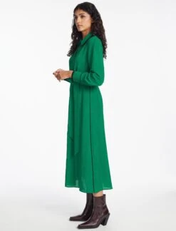 Fallon Techni Voile Maxi Dress - Emerald Green -Cheap Closet Curation Store SP24 D601 FALLON EMERALDGREEN LS 1185