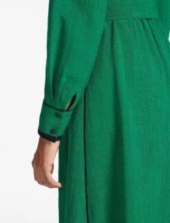 Fallon Techni Voile Maxi Dress - Emerald Green -Cheap Closet Curation Store SP24 D601 FALLON EMERALDGREEN LS 1232