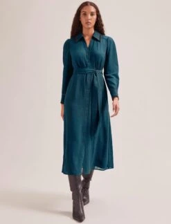 Fallon Techni Voile Maxi Dress - Petrol -Cheap Closet Curation Store SP24 D601 FALLON PETROL LS 2457