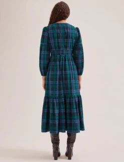 Daphne Organic Cotton Seersucker Maxi Dress - Navy Green 13 Daphne Organic Cotton Seersucker Maxi Dress - Navy Green -Cheap Closet Curation Store SP24 D606 DAPHNE NAVYGREEN LS 1107