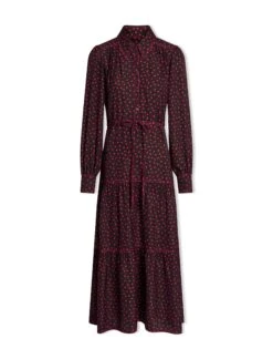 Franklin Maxi Dress - Black Red Polka Dot Print -Cheap Closet Curation Store SP24 D609 FRANKLIN BLACKREDPOLKADOTPRINT LS 1850