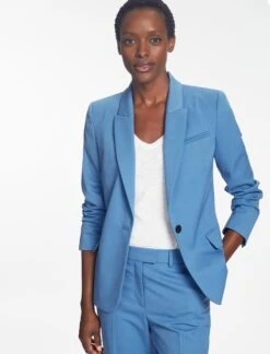 Jamie New Wool Blazer - Blue -Cheap Closet Curation Store SP24 JK45 JAMIE BLUE LS 756