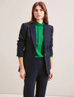 Jamie New Wool Blazer - Navy -Cheap Closet Curation Store SP24 JK45 JAMIE NAVY LS 7333