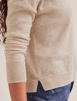 Kelly Cashmere Jumper - Sand -Cheap Closet Curation Store SP24 K144 KELLY SAND LS 1669
