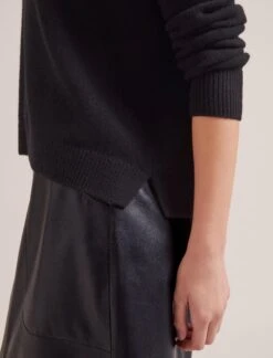 Johanna Cashmere Jumper - Black -Cheap Closet Curation Store SP24 K171 JOHANNA BLACK LS 17369