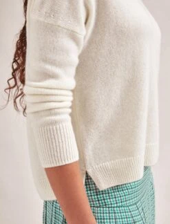 Johanna Cashmere Jumper - Cream -Cheap Closet Curation Store SP24 K171 JOHANNA CREAM LS 646