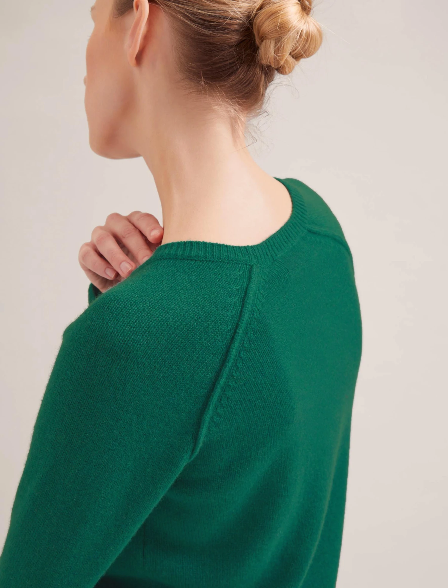 Drew Cashmere Jumper - Dark Green 4 Drew Cashmere Jumper - Dark Green - Image 2