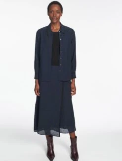 Sullivan Techni Voile Shirt - Navy -Cheap Closet Curation Store SP24 S85 SULLIVAN NAVY LS 1129