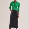 Arlo Leather Maxi Pencil Skirt - Black -Cheap Closet Curation Store SP24 SK177 ARLO BLACK LS 0121