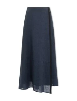 Sonia Techni Voile Maxi Skirt - Navy -Cheap Closet Curation Store SP24 SK182 SONIA NAVY LS