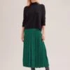 Sienna Maxi Skirt - Green Black Trellis Print -Cheap Closet Curation Store SP24 SK183 SIENNA GREENBLACKTRELLISPRINT LS 17398