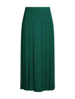 Sienna Maxi Skirt - Green Black Trellis Print -Cheap Closet Curation Store SP24 SK183 SIENNA GREENBLACKTRELLISPRINT LS 1799