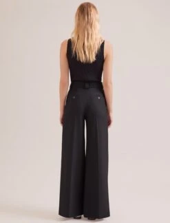 Margot New Wool Wide Leg Trouser - Black -Cheap Closet Curation Store SP24 TR70 MARGOT BLACK LS 17594