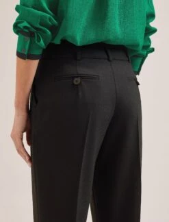 Tristan New Wool Tapered Trouser - Black -Cheap Closet Curation Store SP24 TR71 TRISTAN BLACK LS 418