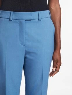 Clement New Wool Turn Up Trouser - Blue -Cheap Closet Curation Store SP24 TR76 CLEMENT BLUE LS 607