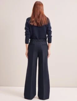 Terence New Wool Wide Leg Trouser - Navy -Cheap Closet Curation Store SP24 TR86 TERENCE NAVY LS 6972