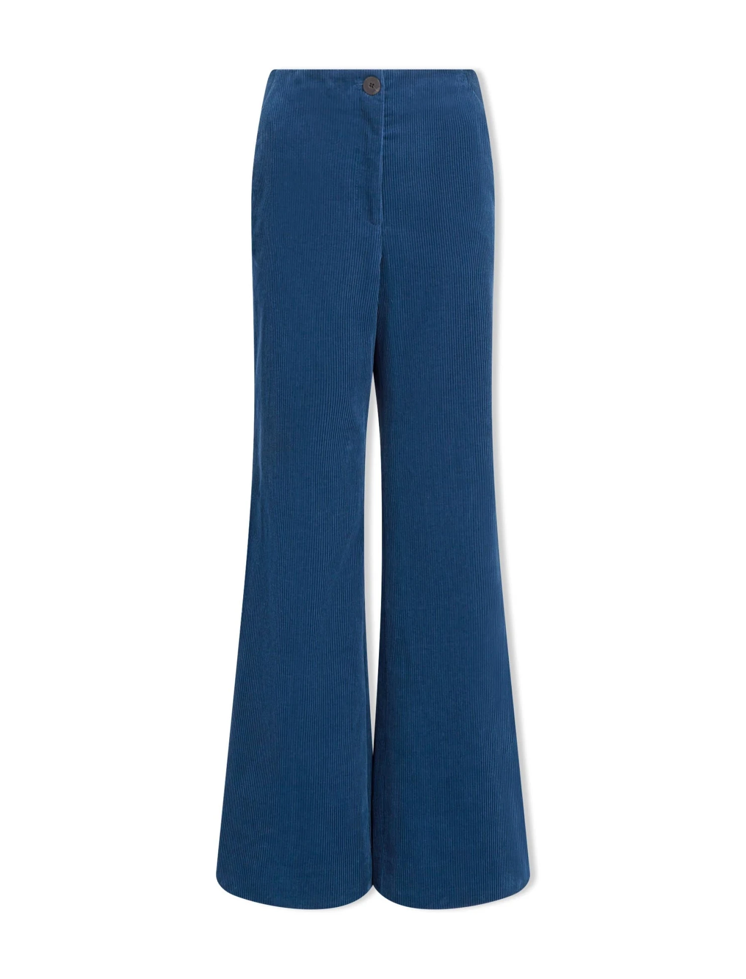 Harlow Corduroy Wide Leg Trouser - Blue 11 Harlow Corduroy Wide Leg Trouser - Blue - Image 9