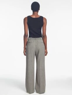 Terence Wide Leg Trouser - Taupe -Cheap Closet Curation Store SP24 TR94 TERENCE TAUPE LS 482