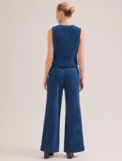 Wyatt Corduroy Waistcoat - Blue -Cheap Closet Curation Store SP24 W6 WYATT BLUE LS 18947