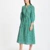 Juniper Organic Cotton Maxi Dress - Green Geo Star Print -Cheap Closet Curation Store SU22 D429 JUNIPER GREENGEOSTARPRINT LS 67