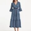 Cordelia Organic Cotton Maxi Dress - Blue Geo Star Print 2 Cordelia Organic Cotton Maxi Dress - Blue Geo Star Print -Cheap Closet Curation Store SU22 D434 CORDELIA BLUEGEOSTARPRINT LS 37620