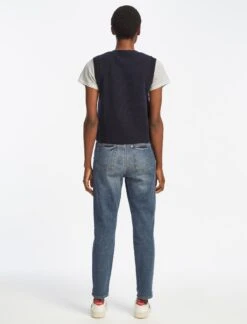 Meryl Wool V Neck Waistcoat - Navy -Cheap Closet Curation Store SU22 K69 MERYL NAVY LS 25331