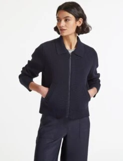 Jimmy Cotton Knit Jacket - Navy -Cheap Closet Curation Store SU22 K76 JIMMY NAVY LS 28701