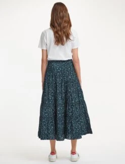 Sawyer Cotton Maxi Skirt - Blue Trailing Floral Print 11 Sawyer Cotton Maxi Skirt - Blue Trailing Floral Print -Cheap Closet Curation Store SU22 SK133 SAWYER BLUETRAILINGFLORALPRINT LS 37212