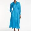 Astrid Silk Blend Maxi Dress - Blue -Cheap Closet Curation Store SU23 D302 ASTRID BLUE LS 707