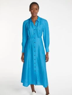 Astrid Silk Blend Maxi Dress - Blue -Cheap Closet Curation Store SU23 D302 ASTRID BLUE LS 729