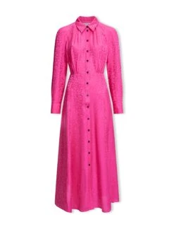 Astrid Silk Blend Maxi Dress - Hot Pink -Cheap Closet Curation Store SU23 D302 ASTRID HOTPINK CO