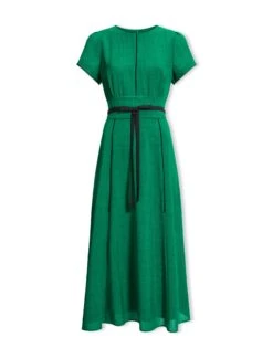 Rosie Techni Voile Maxi Dress - Emerald Green Black -Cheap Closet Curation Store SU23 D526 ROSIE EMERALDGREEN BLACK CO