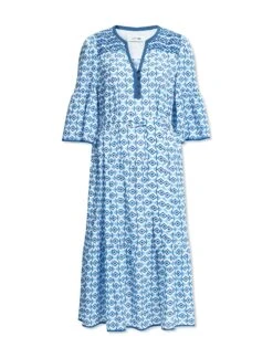 Hester Cotton Maxi Dress - Blue Diamond Geo Print 15 Hester Cotton Maxi Dress - Blue Diamond Geo Print -Cheap Closet Curation Store SU23 D52 BLUEDIAMONDGEOPRINT CO