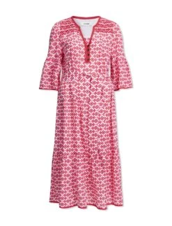 Hester Cotton Maxi Dress - Pink Diamond Geo Print 21 Hester Cotton Maxi Dress - Pink Diamond Geo Print -Cheap Closet Curation Store SU23 D52 PINKDIAMONDGEOPRINT CO