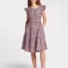 Maisie Organic Cotton Seersucker Midi Dress - Red White Check -Cheap Closet Curation Store SU23 D541 MAISIE REDWHITECHECK LS 2437