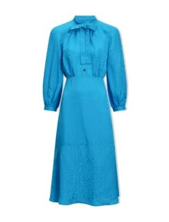 Daria Silk Blend Midi Dress - Blue -Cheap Closet Curation Store SU23 D546 DARIA BLUE CO