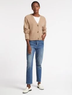 Courtney Cashmere Blend Cardigan - Camel -Cheap Closet Curation Store SU23 K121 COURTNEY CAMEL LS 2359