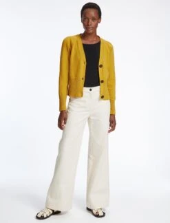 Caro Cotton Cardigan - Mustard -Cheap Closet Curation Store SU23 K135 CARO MUSTARD LS 43050