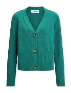 Caro Cotton Cardigan - Turquoise -Cheap Closet Curation Store SU23 K135 CARO TURQUOISE CO