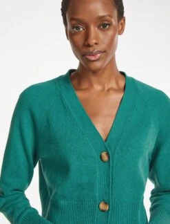 Caro Cotton Cardigan - Turquoise -Cheap Closet Curation Store SU23 K135 CARO TURQUOISE LS 361