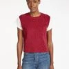 Julie Cotton Round Neck Sleeveless Jumper - Red -Cheap Closet Curation Store SU23 K138 JULIE RED LS 987