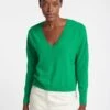 Joely Cashmere Curved Hem Boxy Jumper - Emerald Green