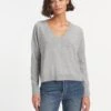 Joely Cashmere Curved Hem Boxy Jumper - Light Grey 1 Joely Cashmere Curved Hem Boxy Jumper - Light Grey -Cheap Closet Curation Store SU23 K67 JOELY LIGHT GREY LS 1547
