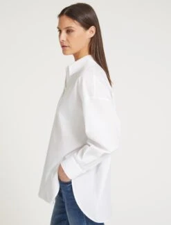 Sammy Organic Cotton Oversized Shirt - White -Cheap Closet Curation Store SU23 S70 SAMMY WHITE LS 58668